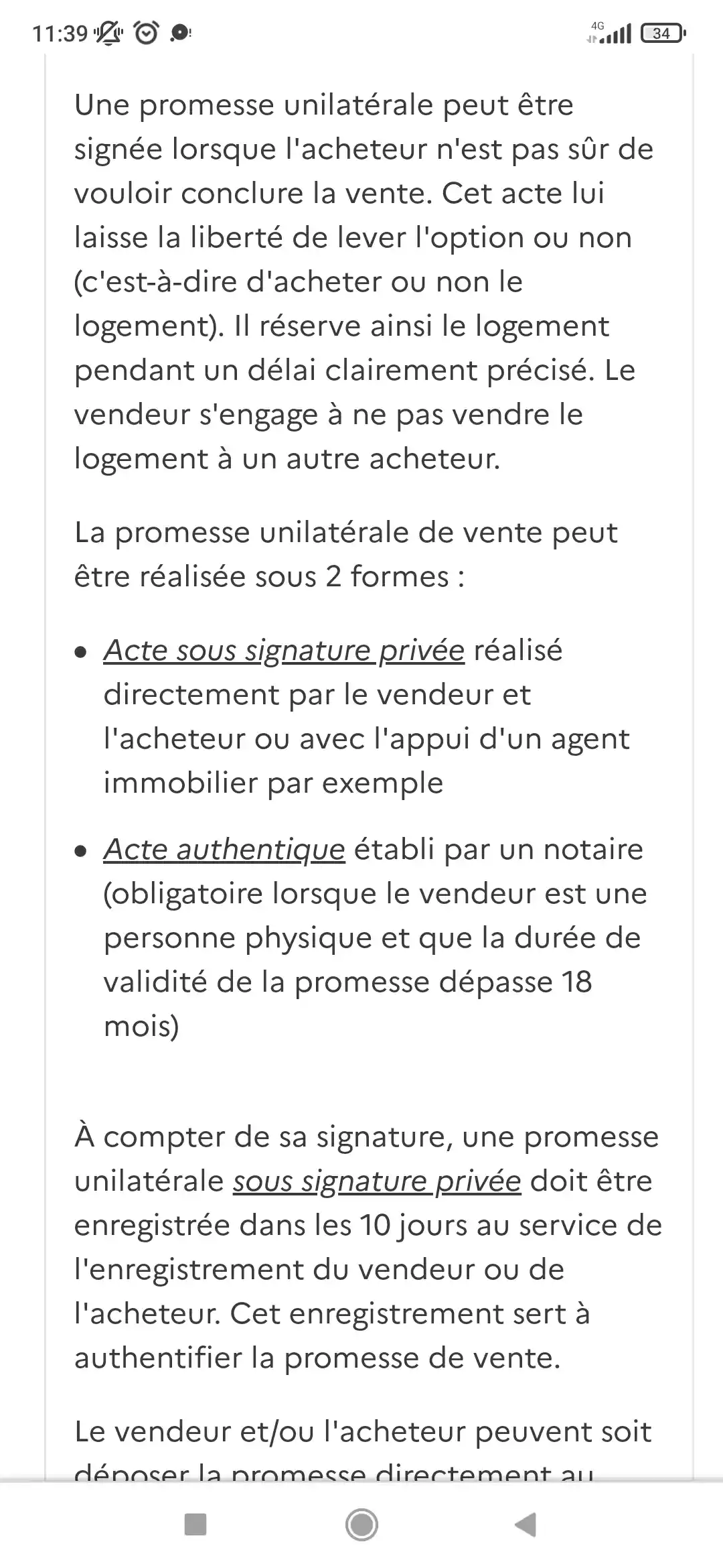 Promesse Synallagmatique De Vente : Définition Du Compromis